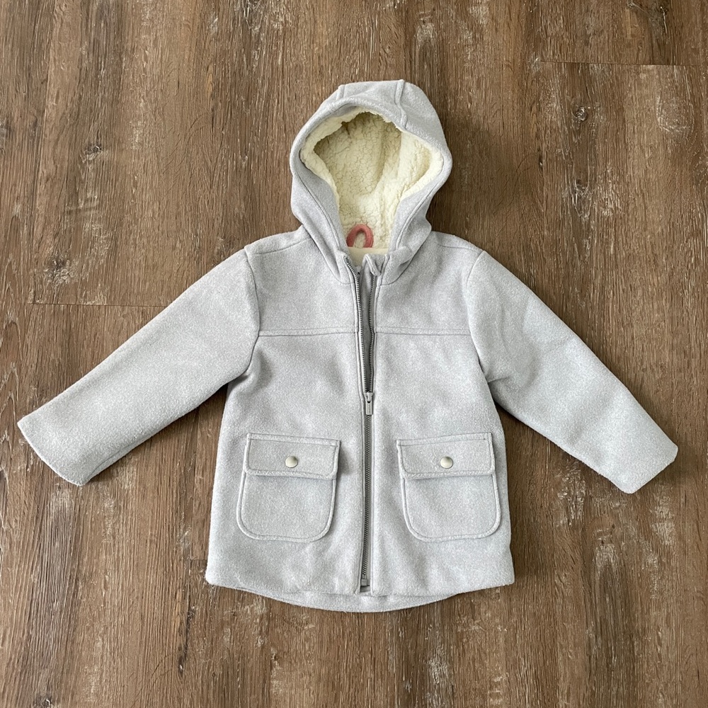 Toddler girls zip front coat size 4t